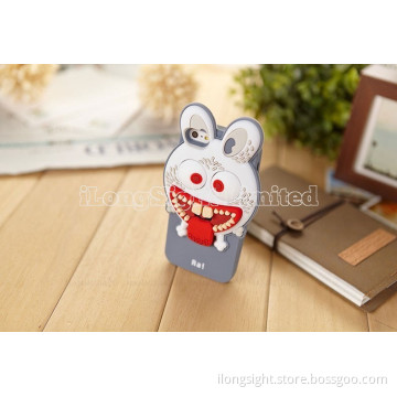 Anger Rabbit 3D Silicone Case For iPhone 5